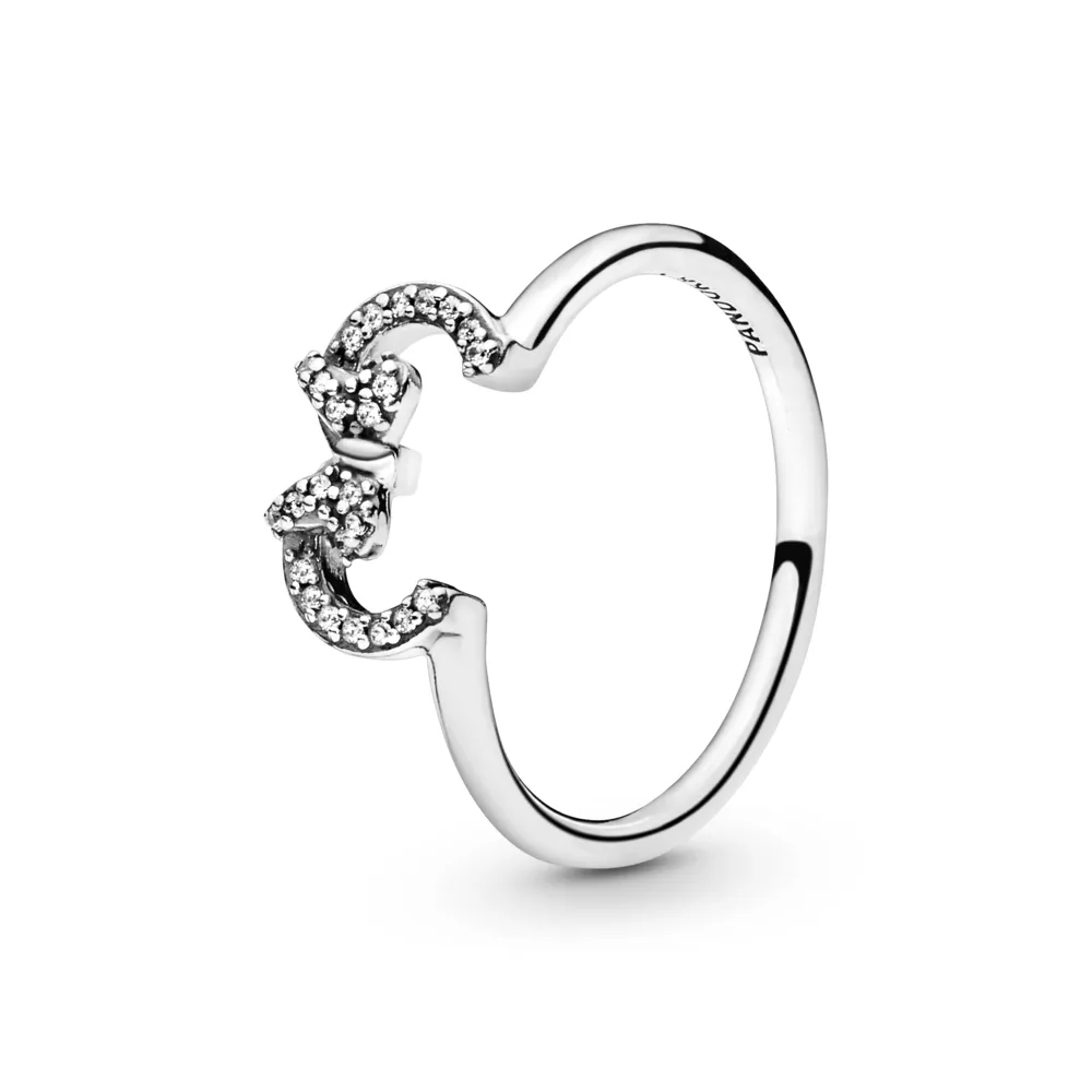 PANDORA Silver Disney Minnie silver ring with clear cubic zirconia