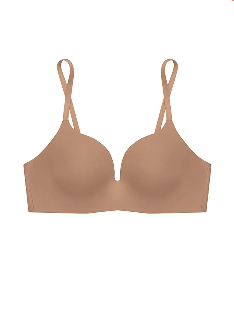 SABINA Soft Doomm Woman Seamless Wireless Bra - Tan