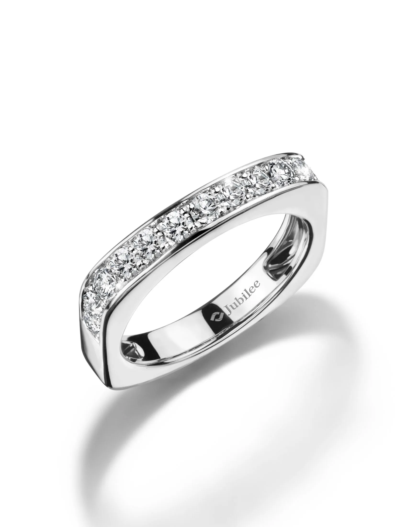 JUBILEE DIAMOND WG - Valentine's Collection The Line of Luck Ring