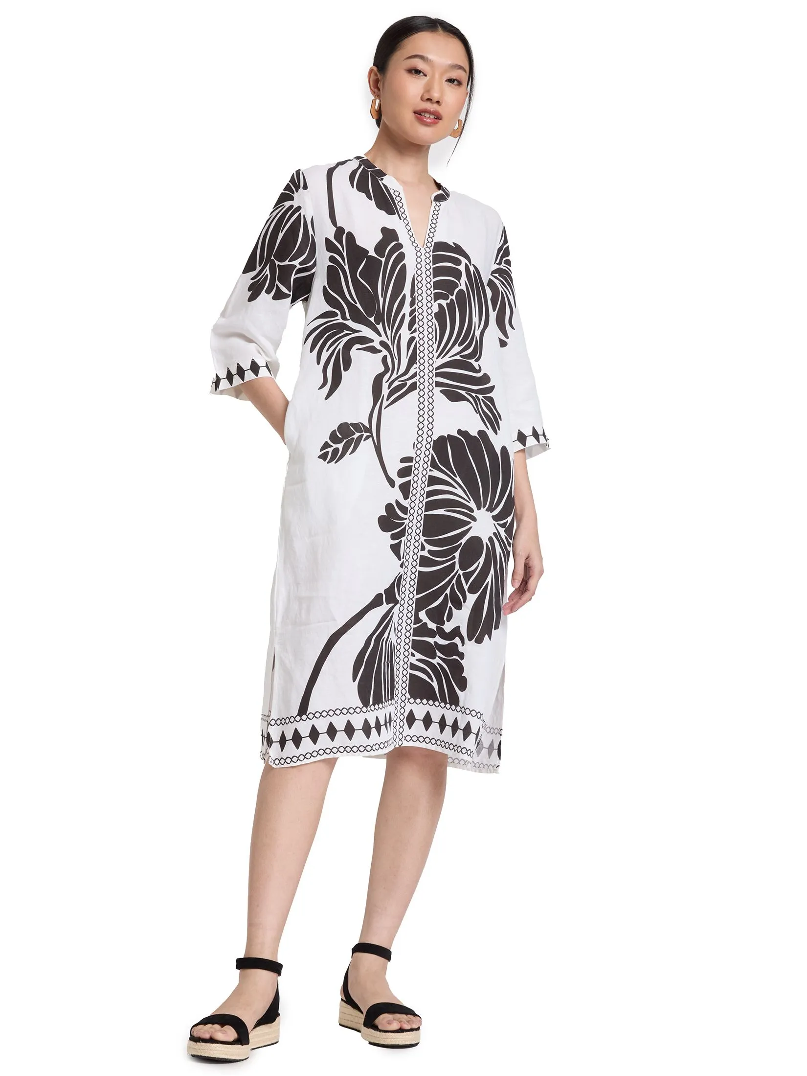 ESTIMATE Women Dress 3/4 Sleeves Printed