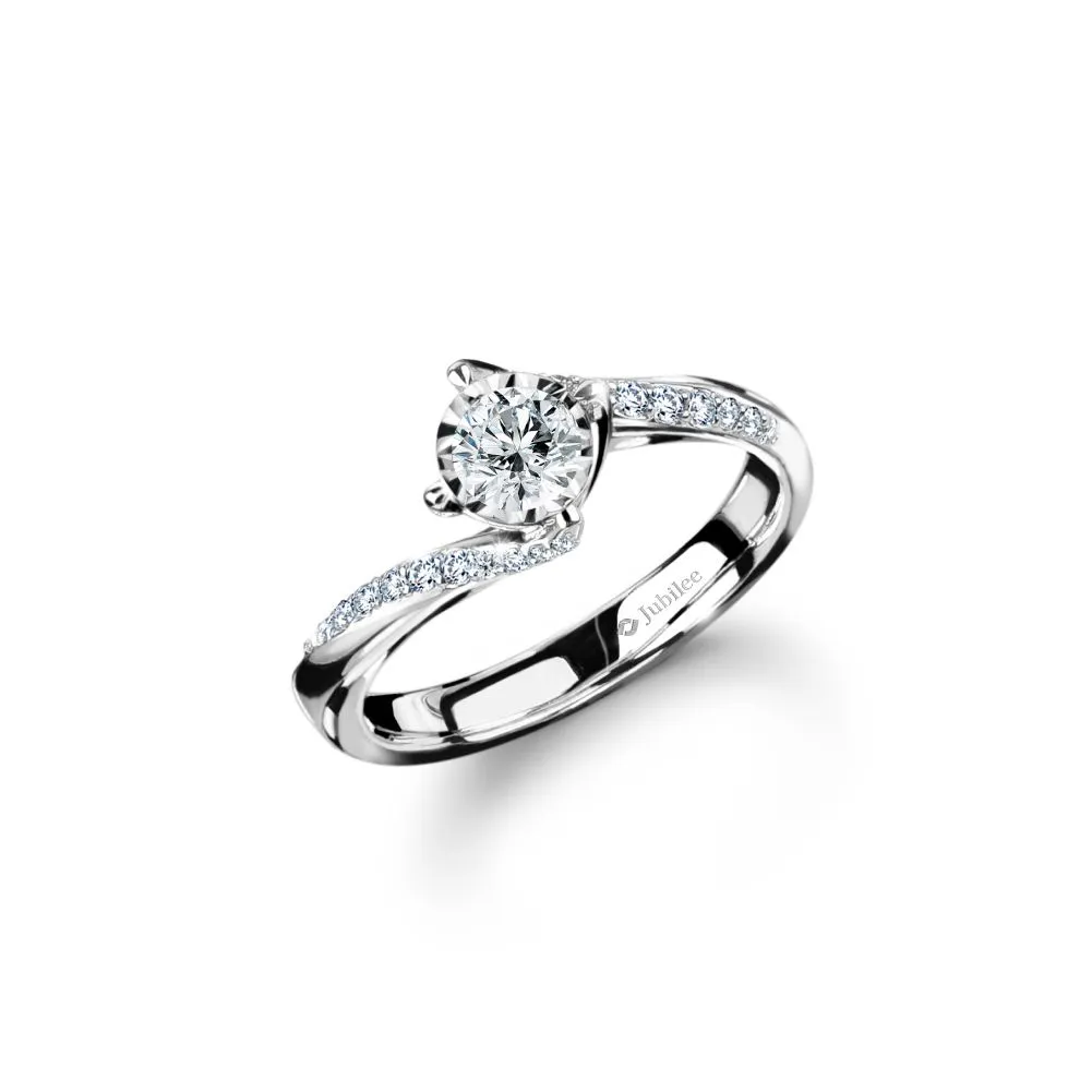 JUBILEE DIAMOND WG - Promise Pave Solitare R19303AW