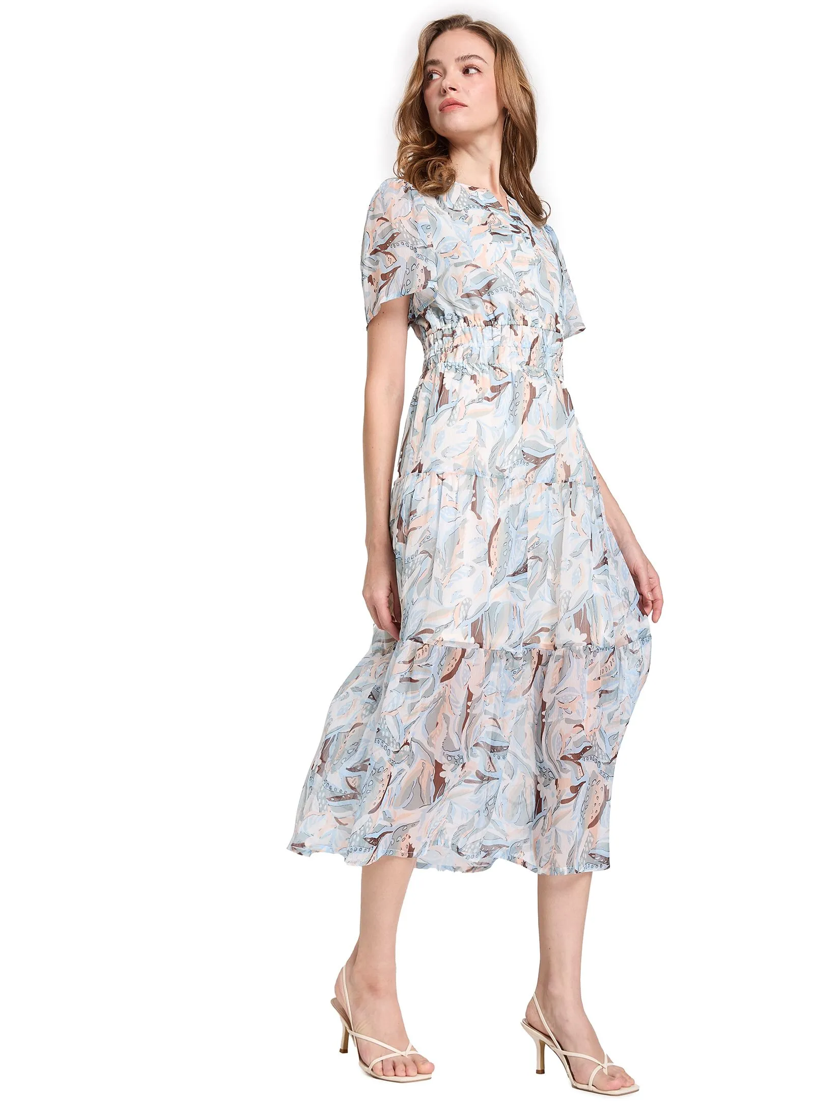 FOF Women Maxi Dress with Waist Tie