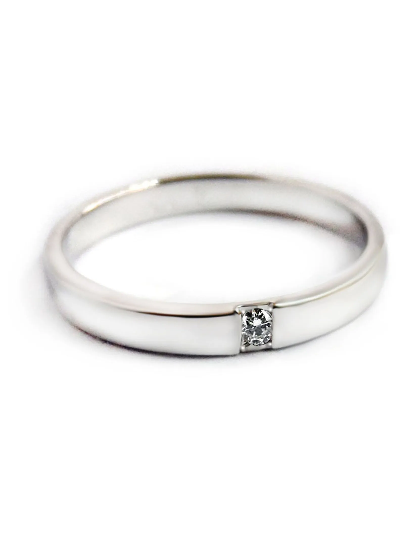 FINEJEWELTHAI [Made By Order] Men&Women   Couple sterling silver Ring with Real Diamond  Silver