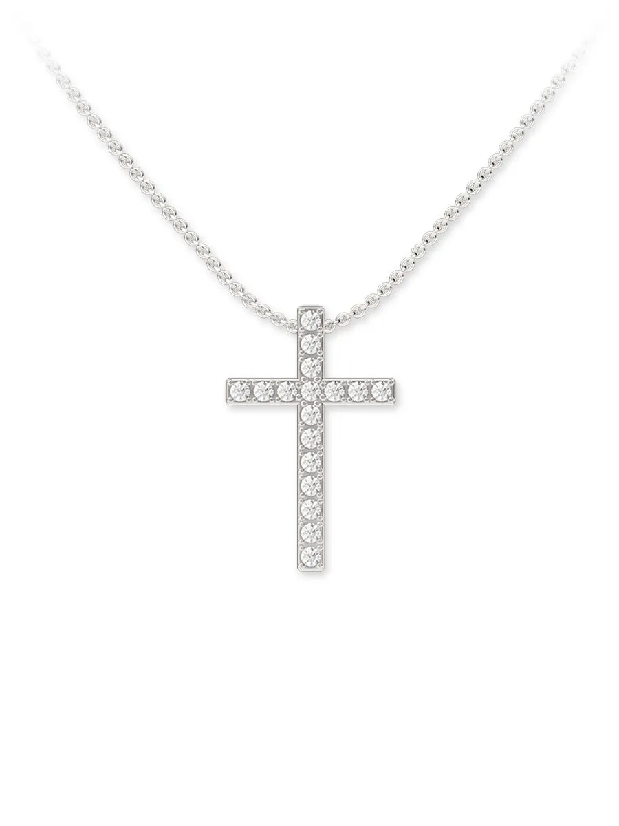 BEAUTY DIAMOND White Nickel Pendant Diamond   E Color Diamond