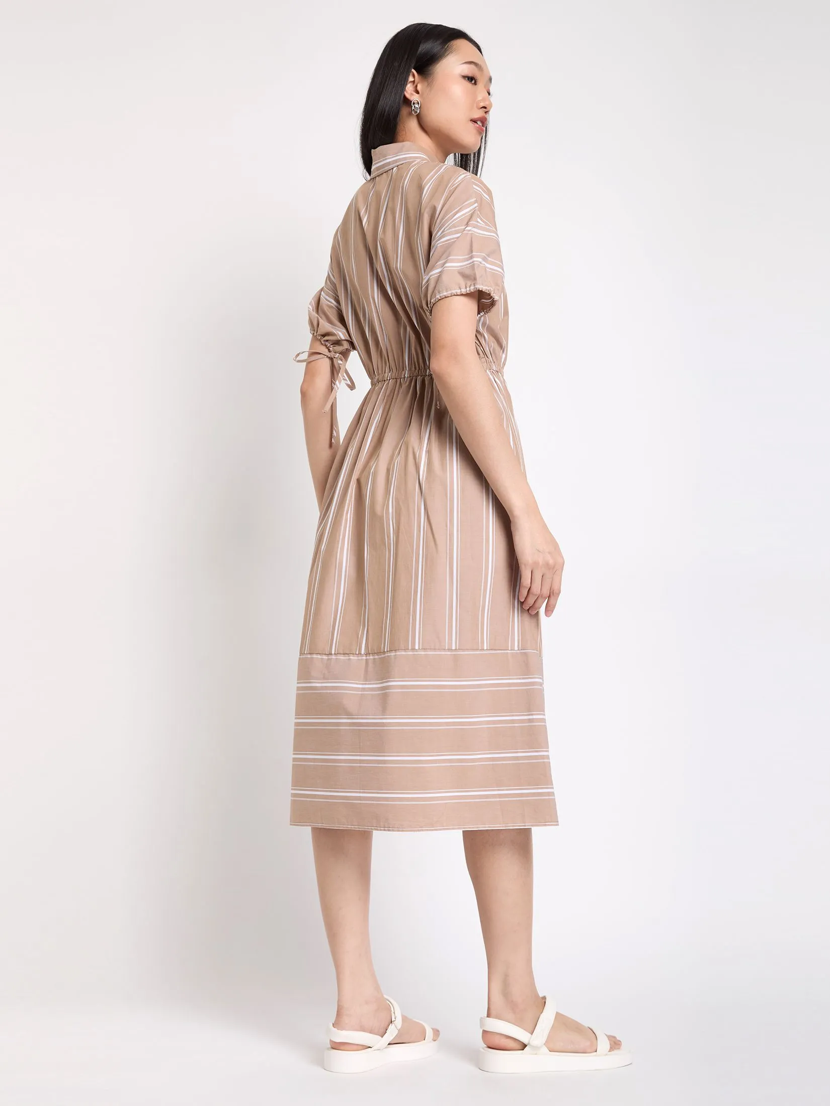 NEXT PHASE Women Maxi Dress Short Sleeves Print