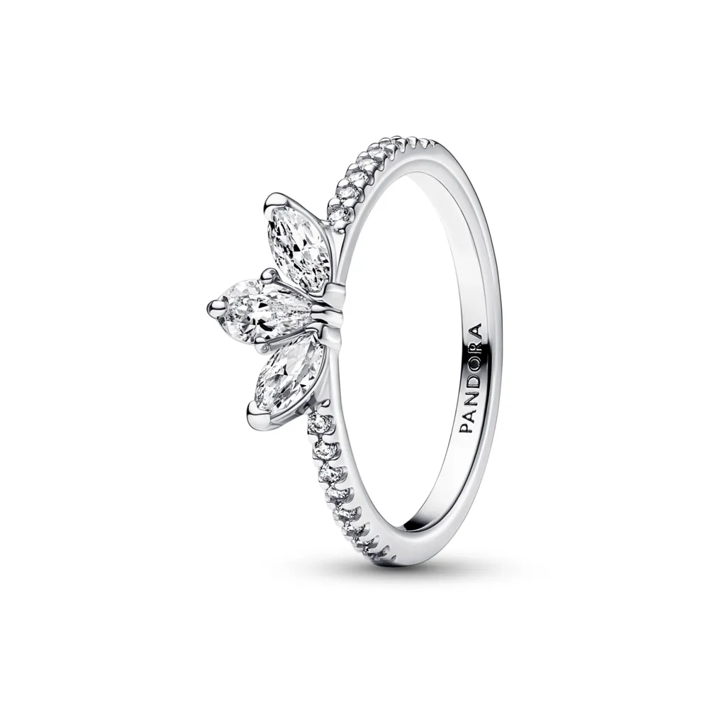 PANDORA Silver Sterling silver ring with clear cubic zirconia