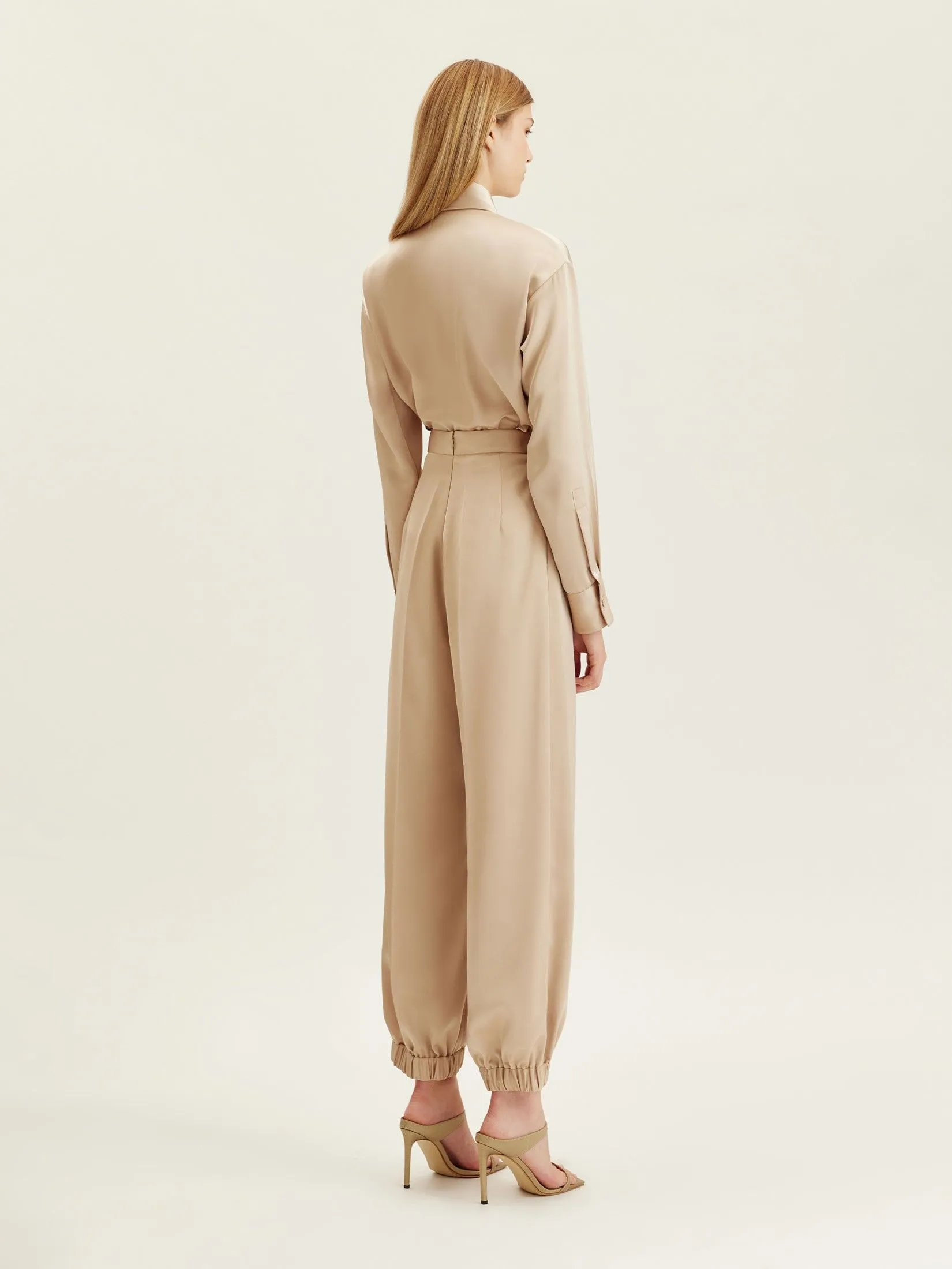 ASAVA (AW24 )Claudette Tapered Women Pants Beige