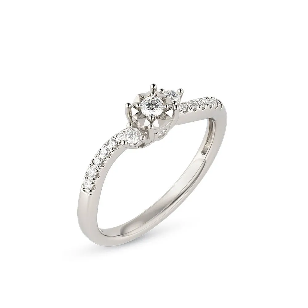 BEAUTY DIAMOND White Nickel Beauty Diamond  E Color Diamond  22002092W