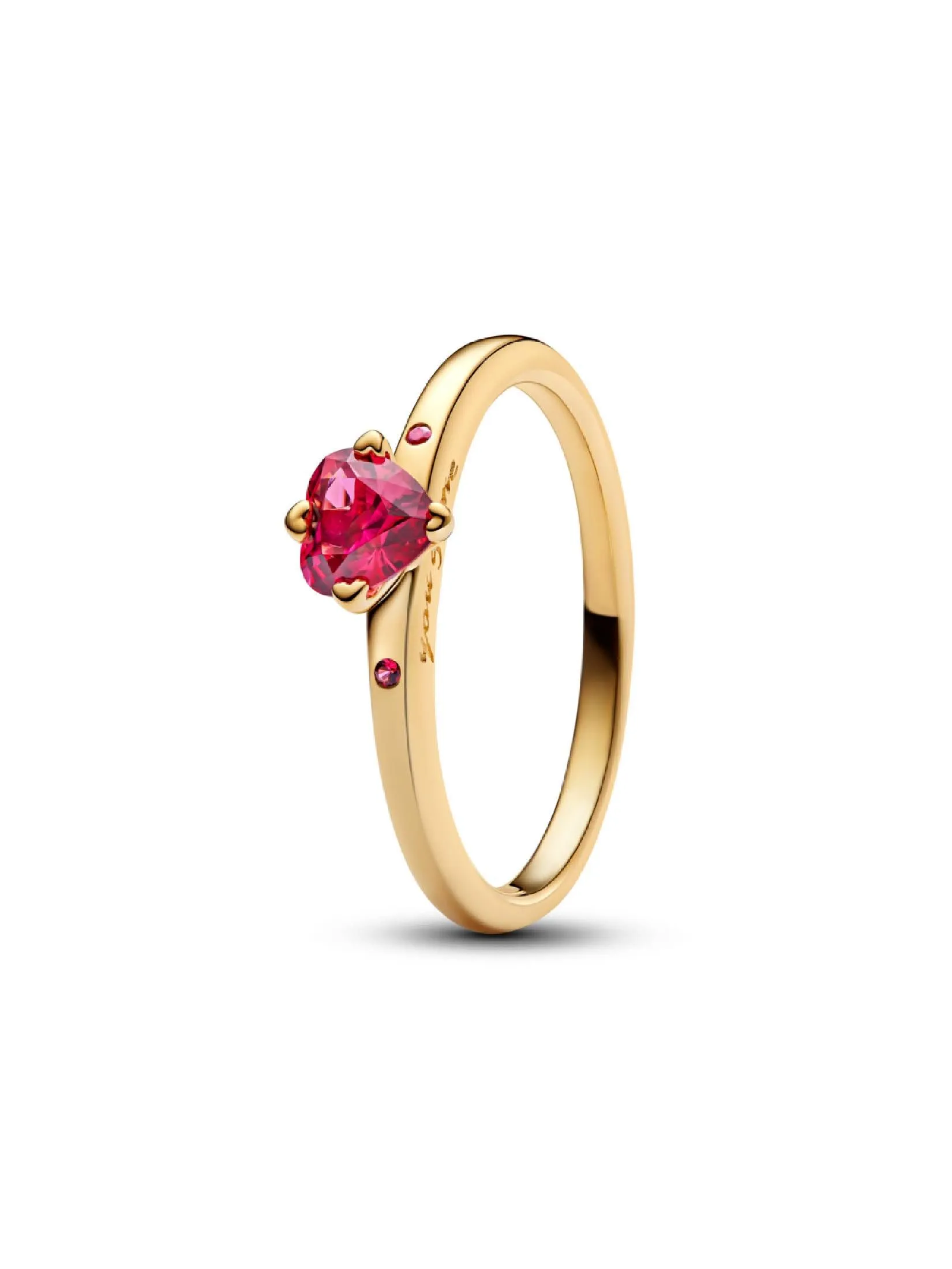 PANDORA Gold Pandora Heart 14k gold-plated ring
