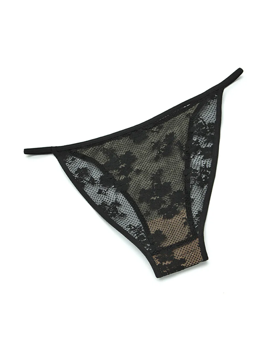 SABINA Panty Bikini Woman Basic Lace A/W 24 - Black