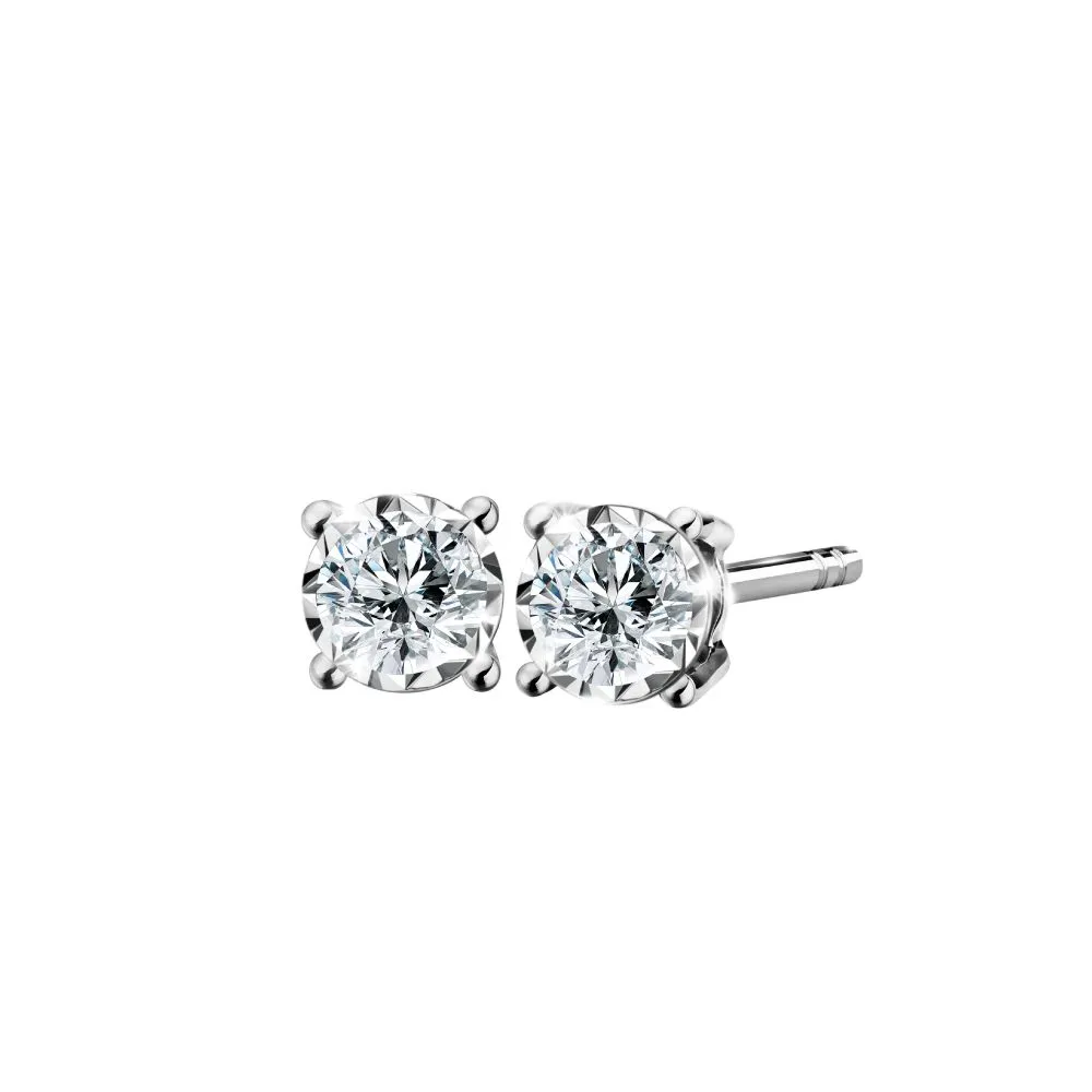 JUBILEE DIAMOND WG - Signature 4-Prong-Diamond Stud Earrings E19113HW
