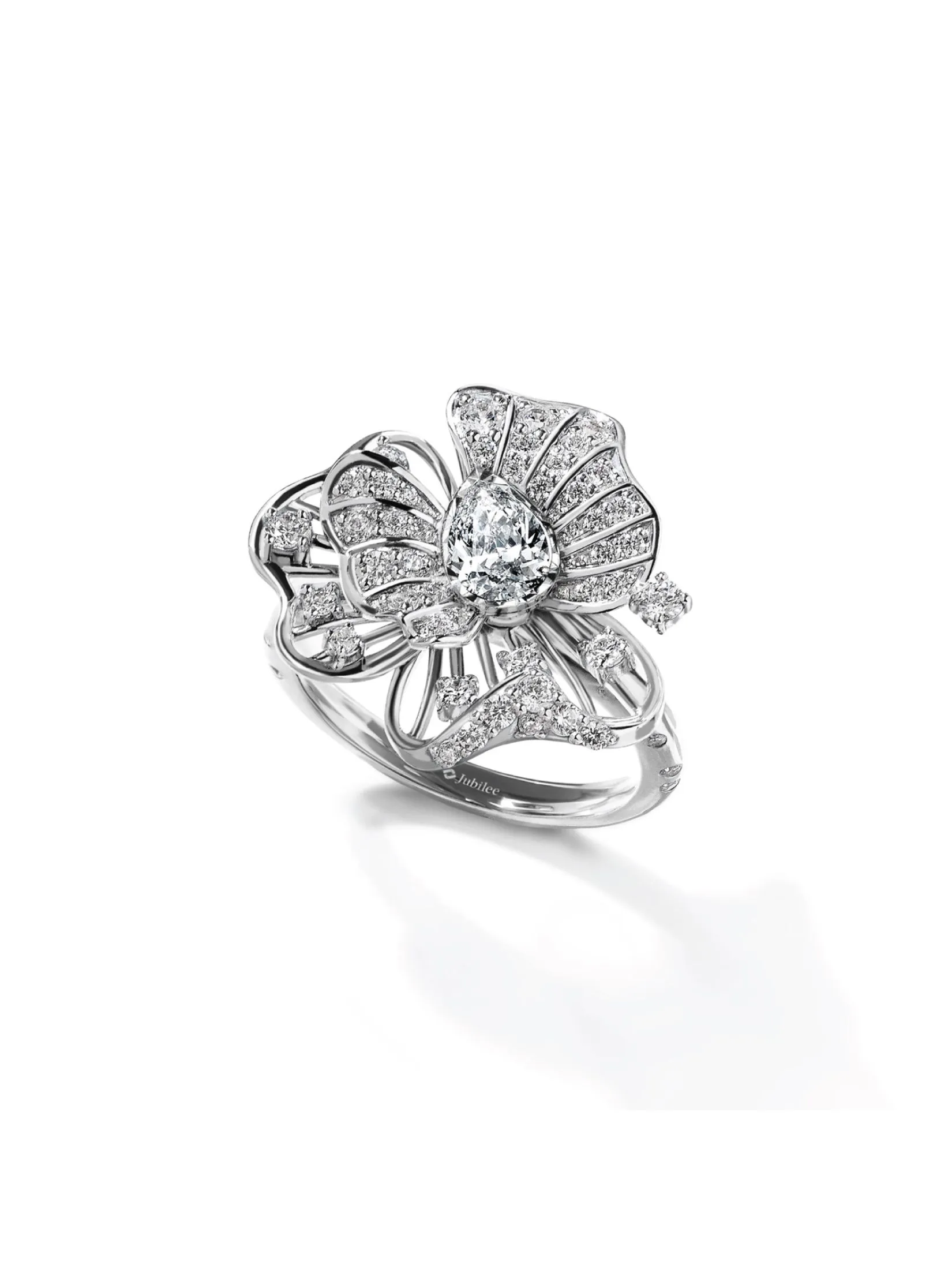 JUBILEE DIAMOND WG - Le Ruban Fleur Ring​