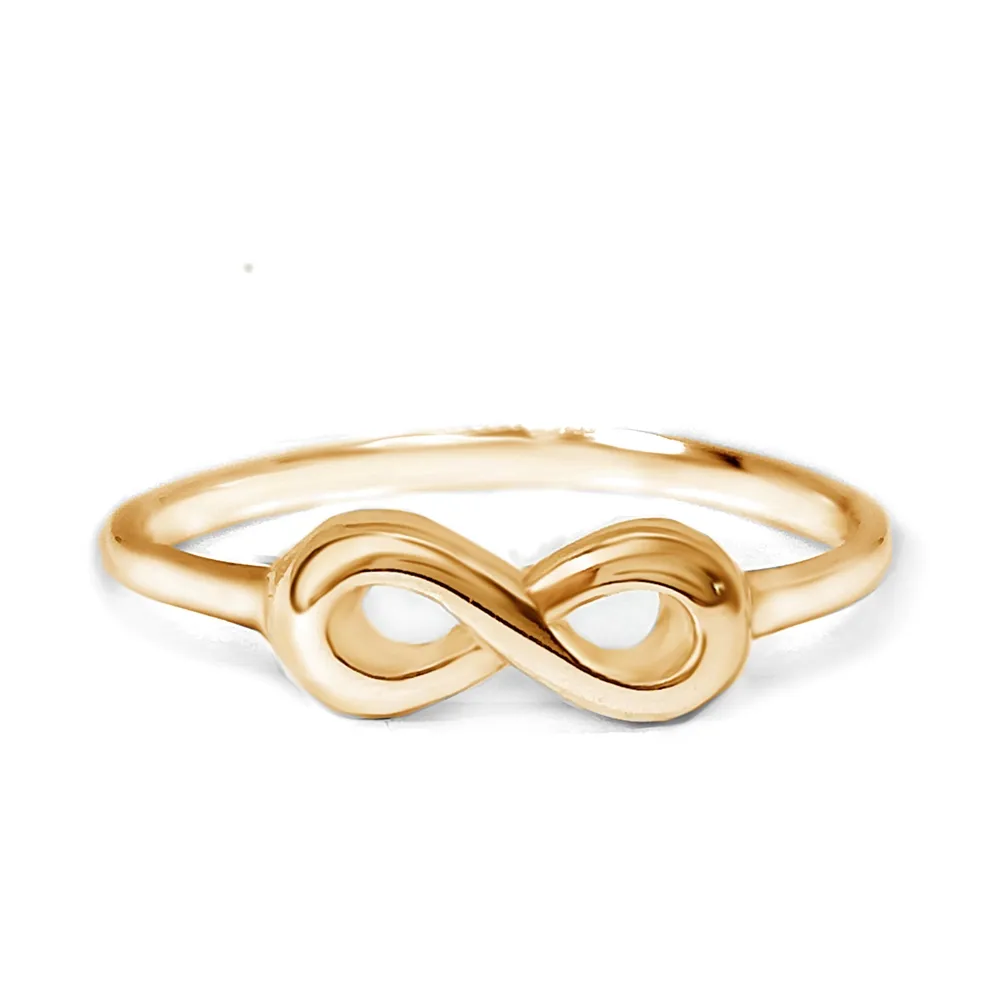 FINEJEWELTHAI [Made By Order] Women  infinity silver Ring Pink Gold