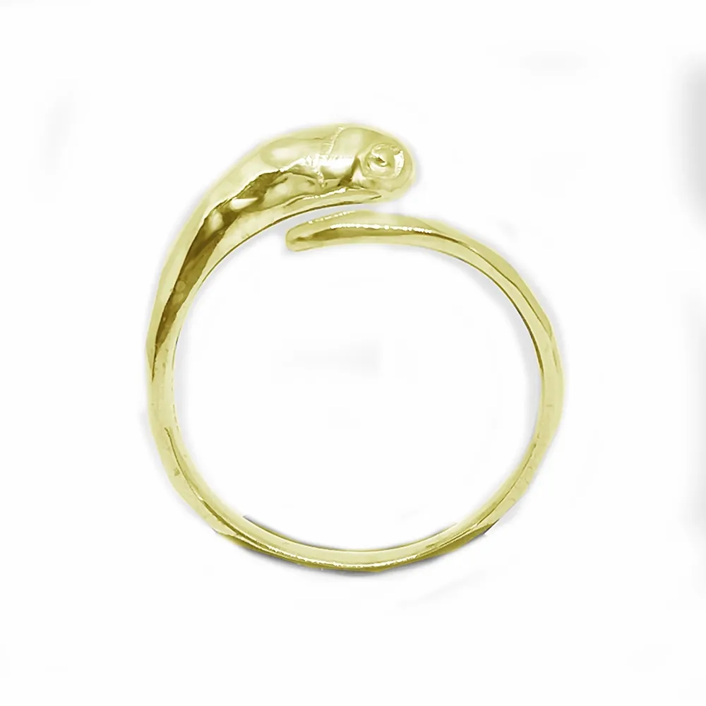 FINEJEWELTHAI [Made By Order] Women Snake Zodiac Silver Ring Gold
