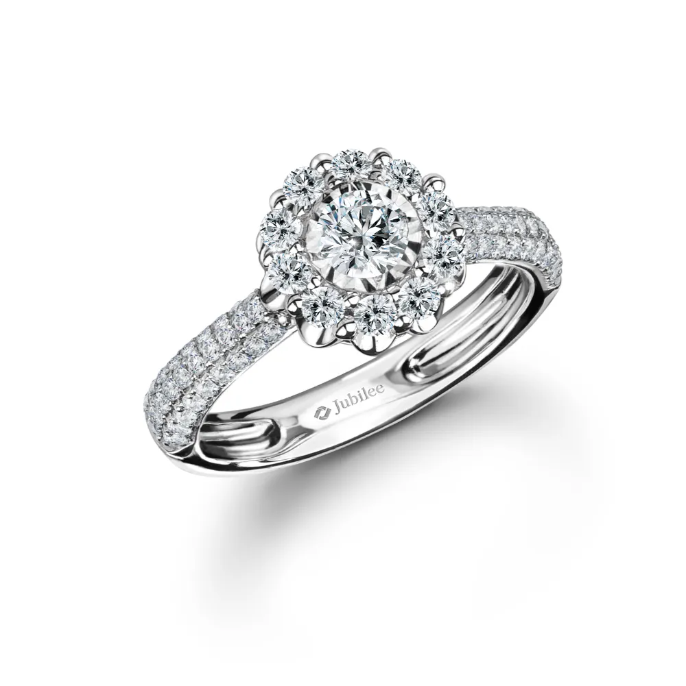 JUBILEE DIAMOND WG - Sparkle Peony Ring R20417EW