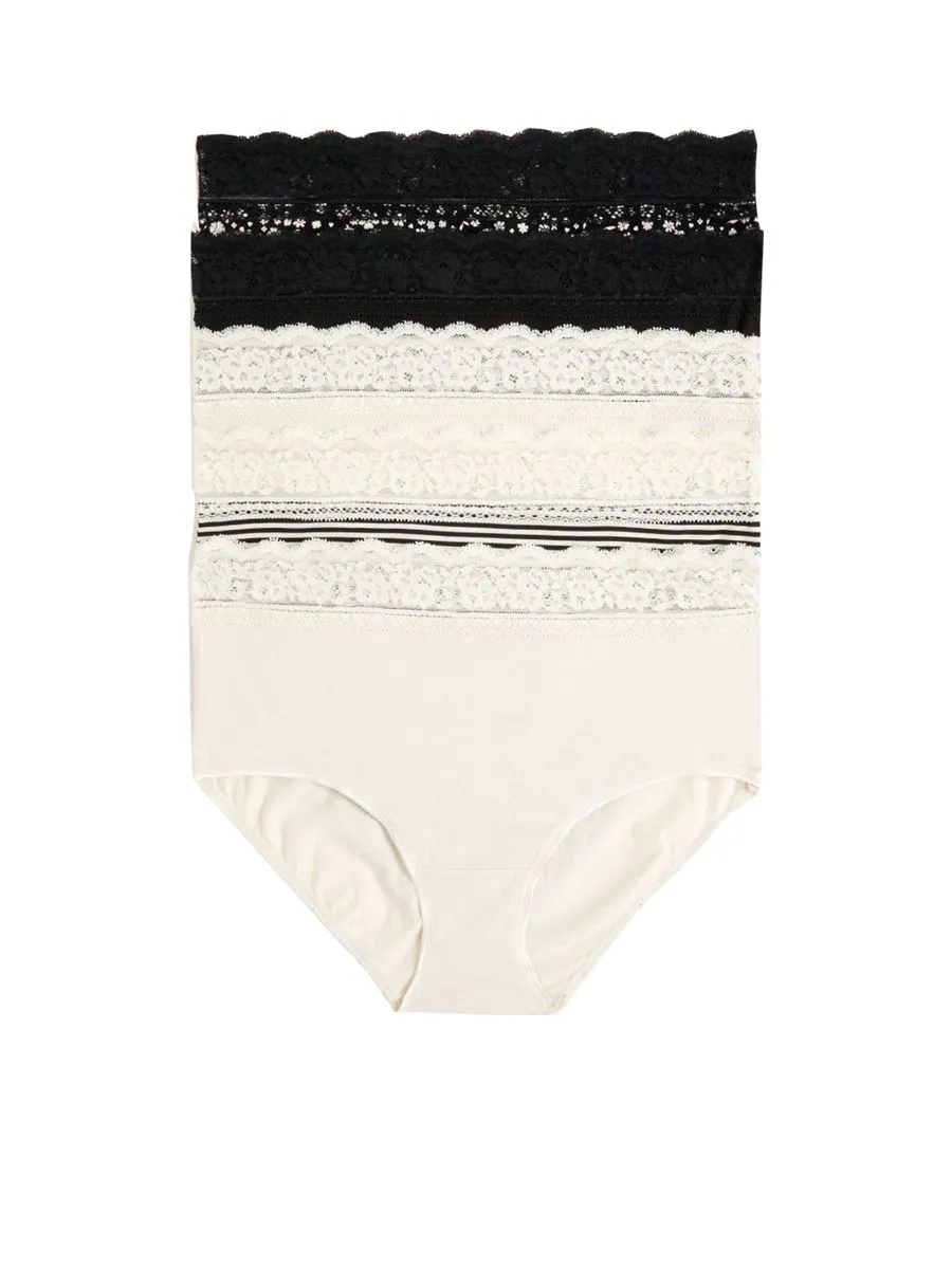 MARKS & SPENCER Women Full Briefs Printed 5 pk
