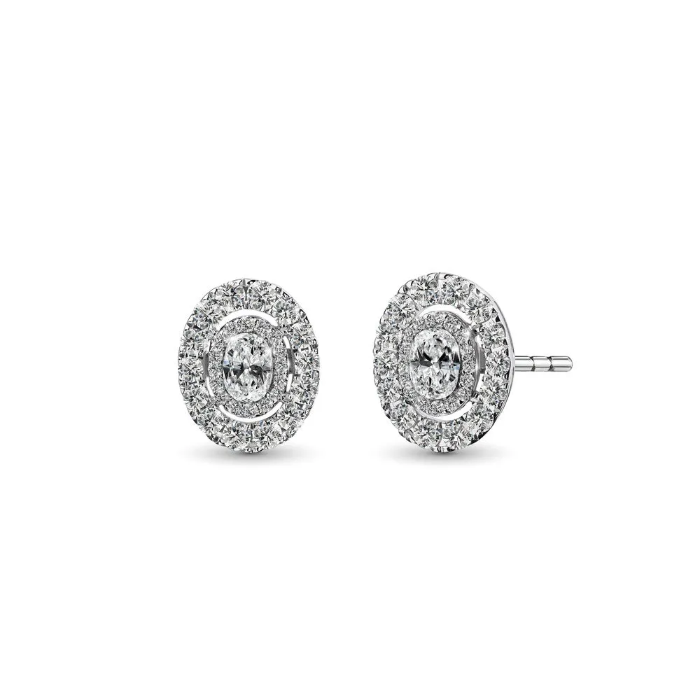 JUBILEE DIAMOND WG - Jubilee The Promise OVAL Diamond Earrings E22404EW