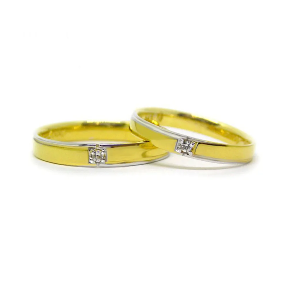 FINEJEWELTHAI [Made By Order] Women Couple Diamond silver Ring  Gold