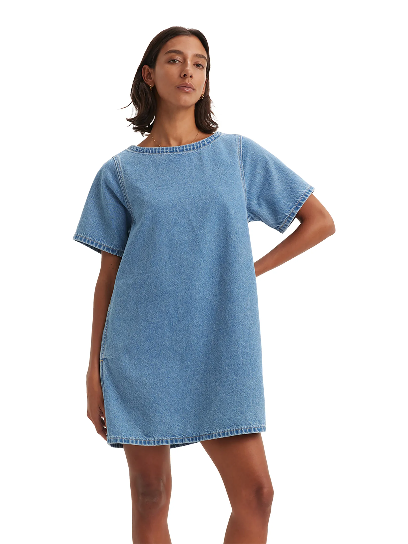 LEVI'S WellThread Women's Wildflower Dress Dark Blue Size - M