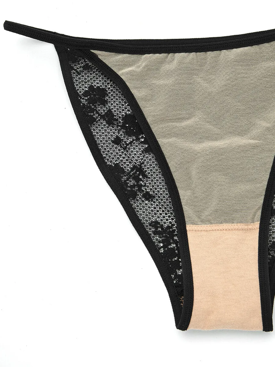 SABINA Panty Bikini Woman Basic Lace A/W 24 - Black