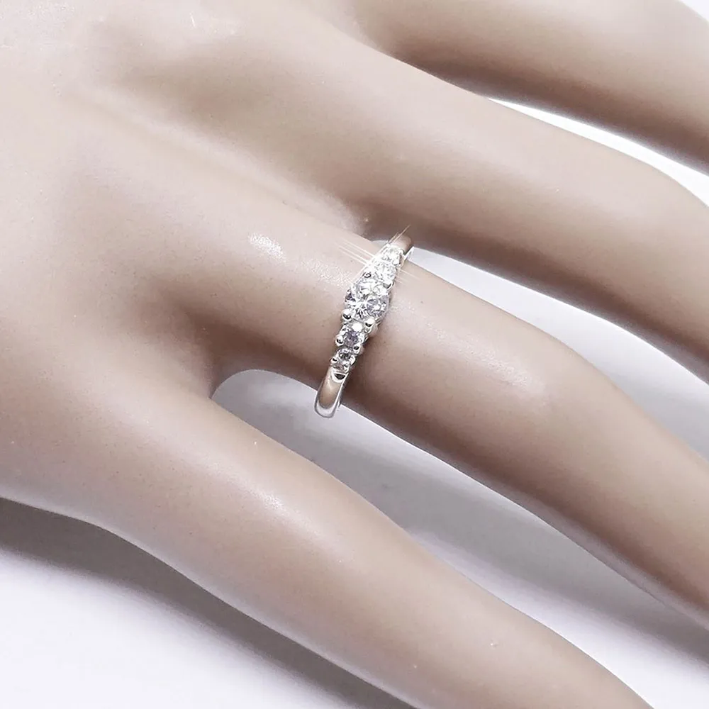 FINEJEWELTHAI [Made By Order] Women   sterling silver Ring with AAA Grade Cubic Zirconia Silver