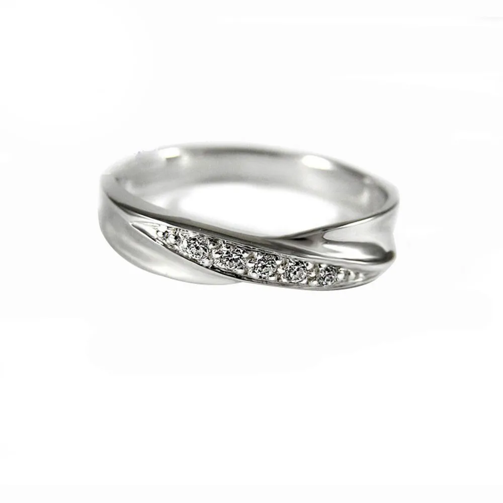 FINEJEWELTHAI [Made By Order] Women Couple Diamond Cz sterling silver Ring  Silver
