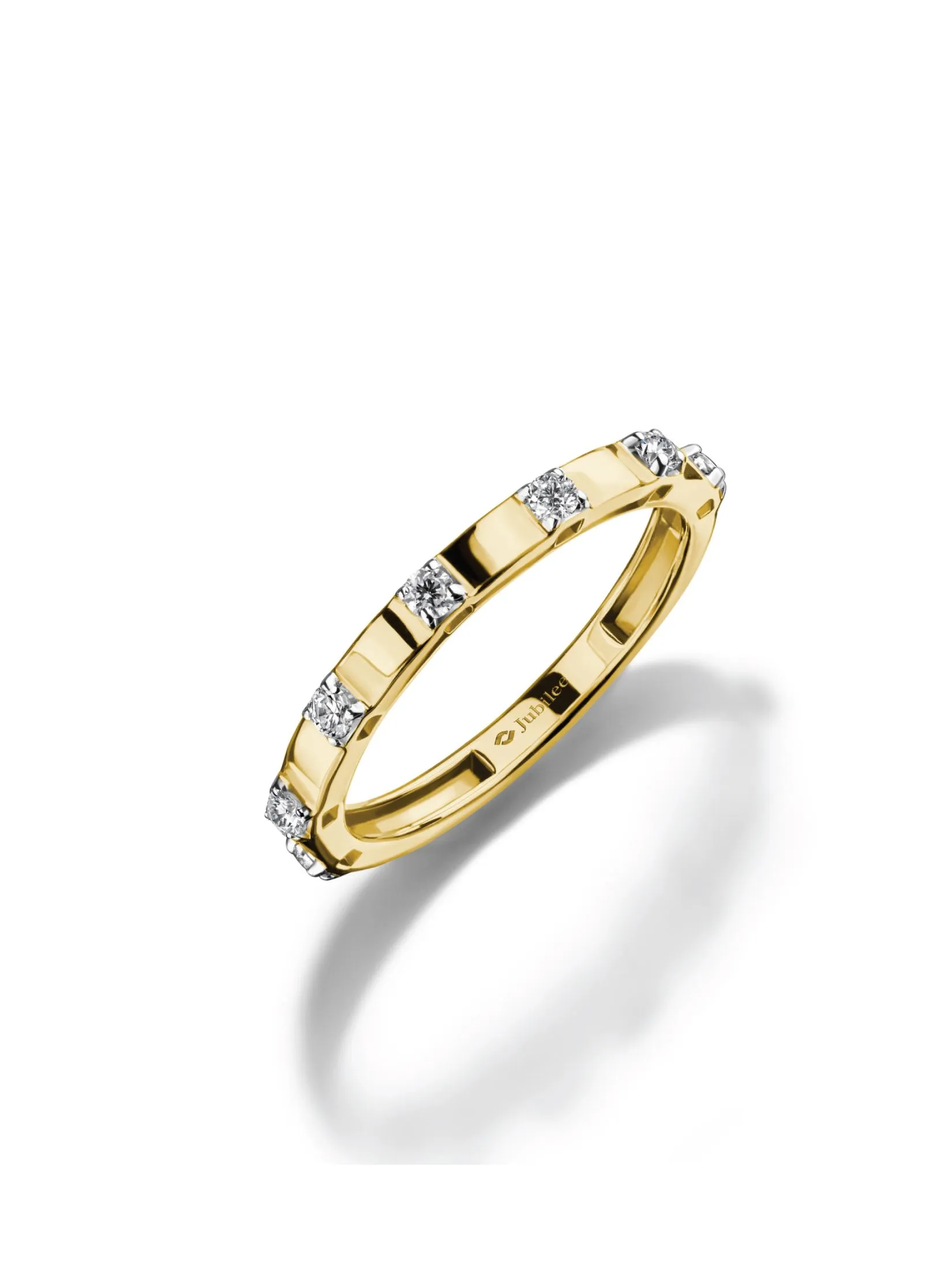 JUBILEE DIAMOND Gold - Lumiere Brique Bar Stack Ring