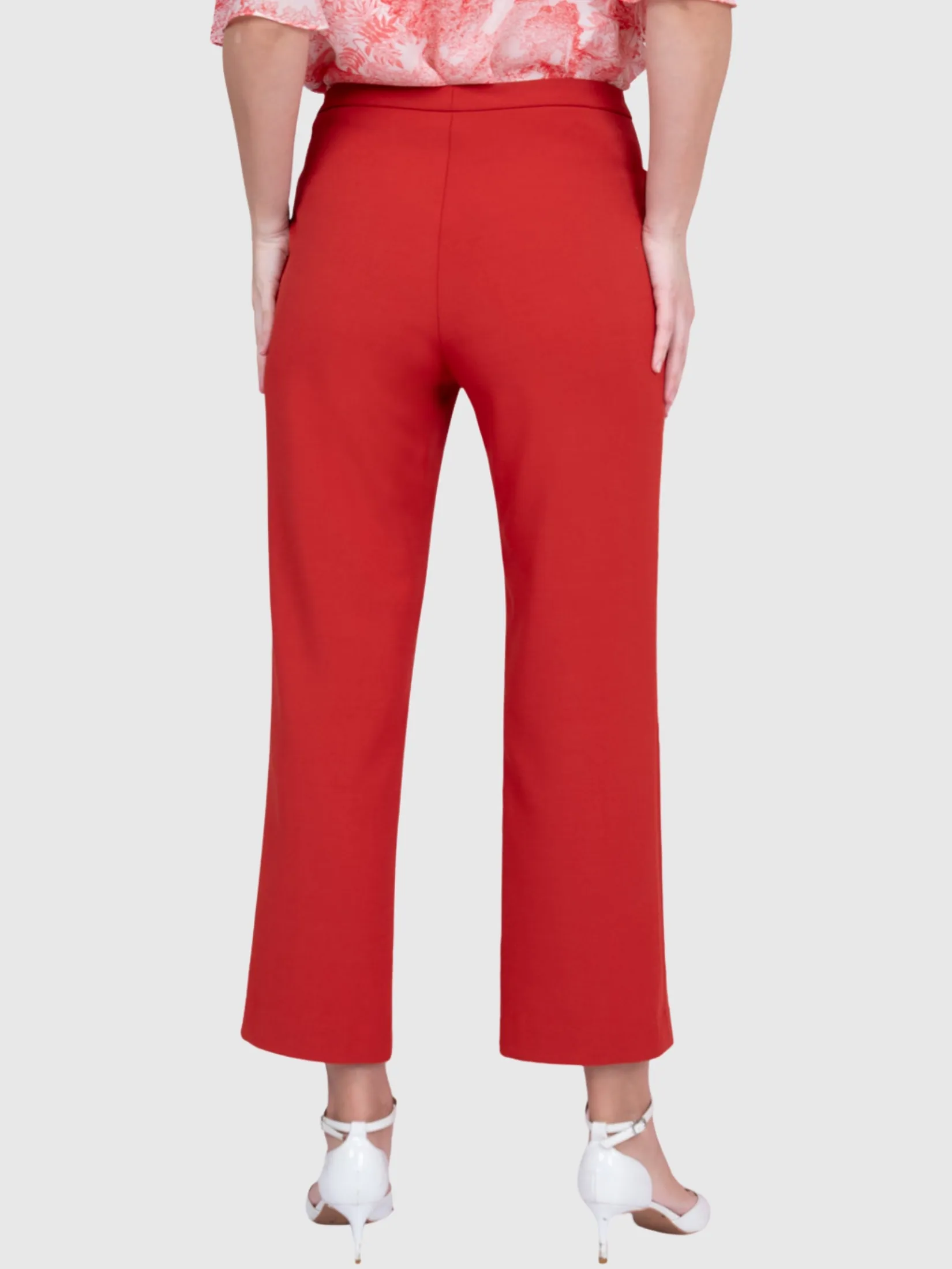 MIKIKO Women Pants Trousers Suiting Spendex Orange