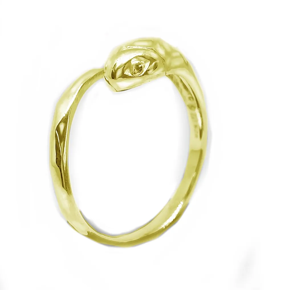 FINEJEWELTHAI [Made By Order] Women Snake Zodiac Silver Ring Gold