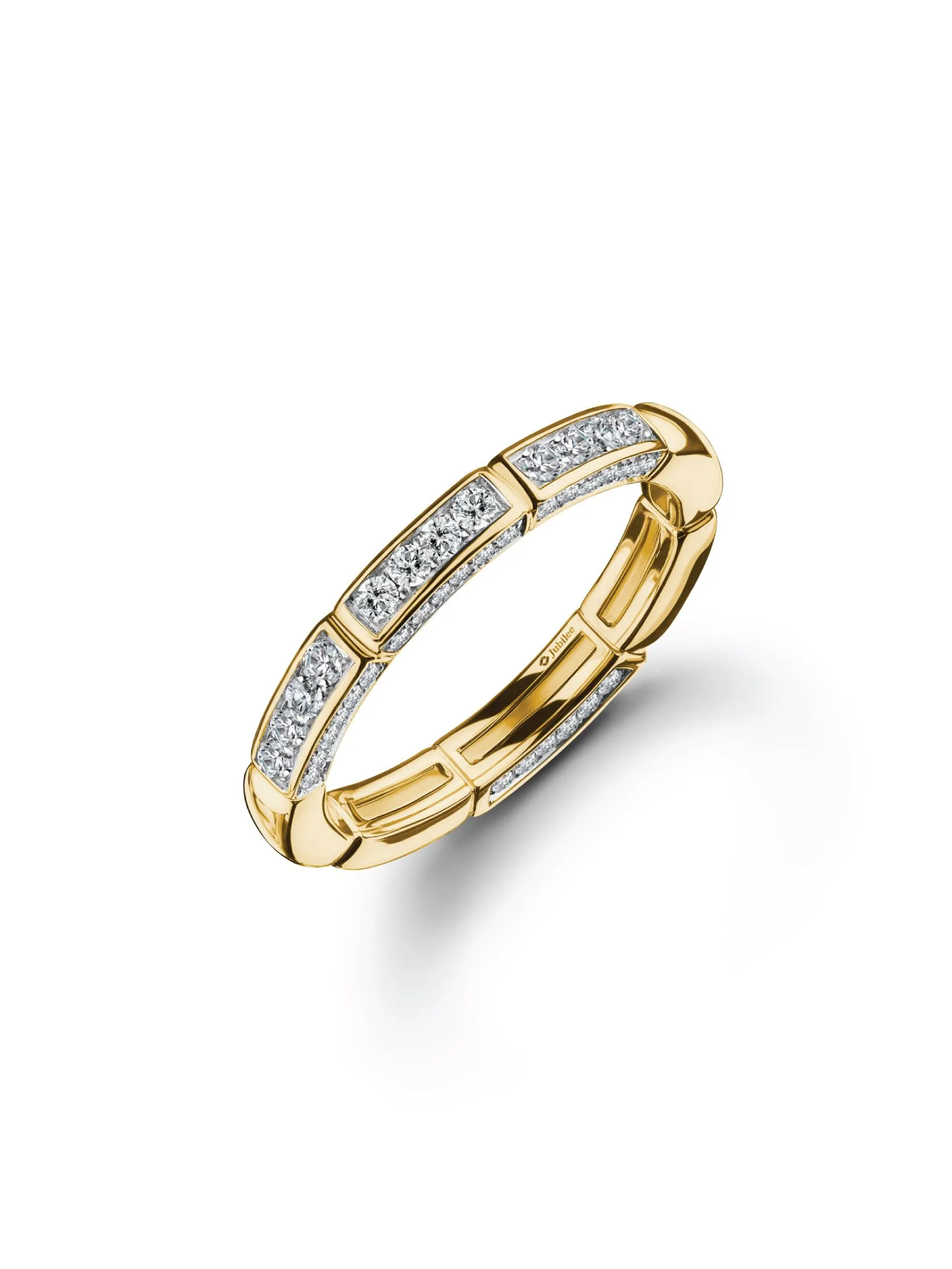 JUBILEE DIAMOND Gold - Lumiere Brique Dual Accent Band​