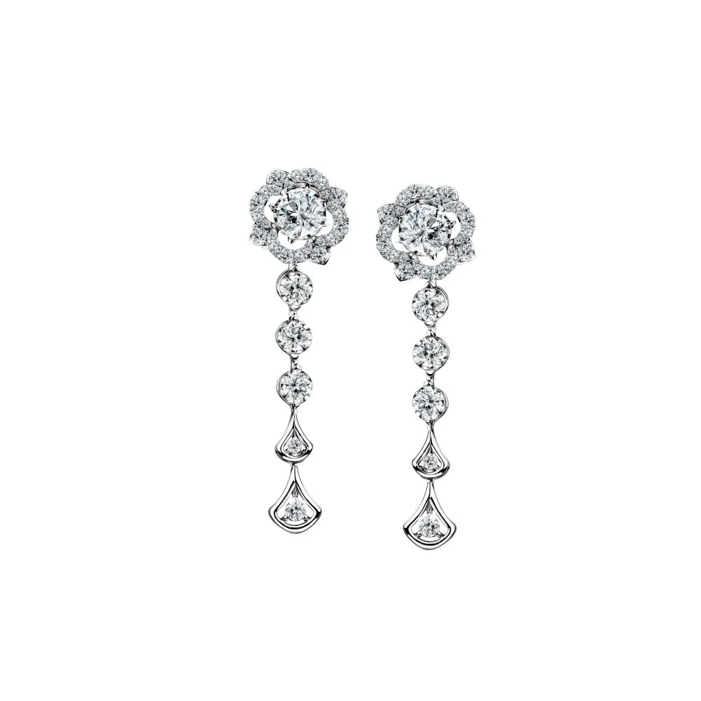 JUBILEE DIAMOND WG - Flourish Dangle Earrings E19515EW