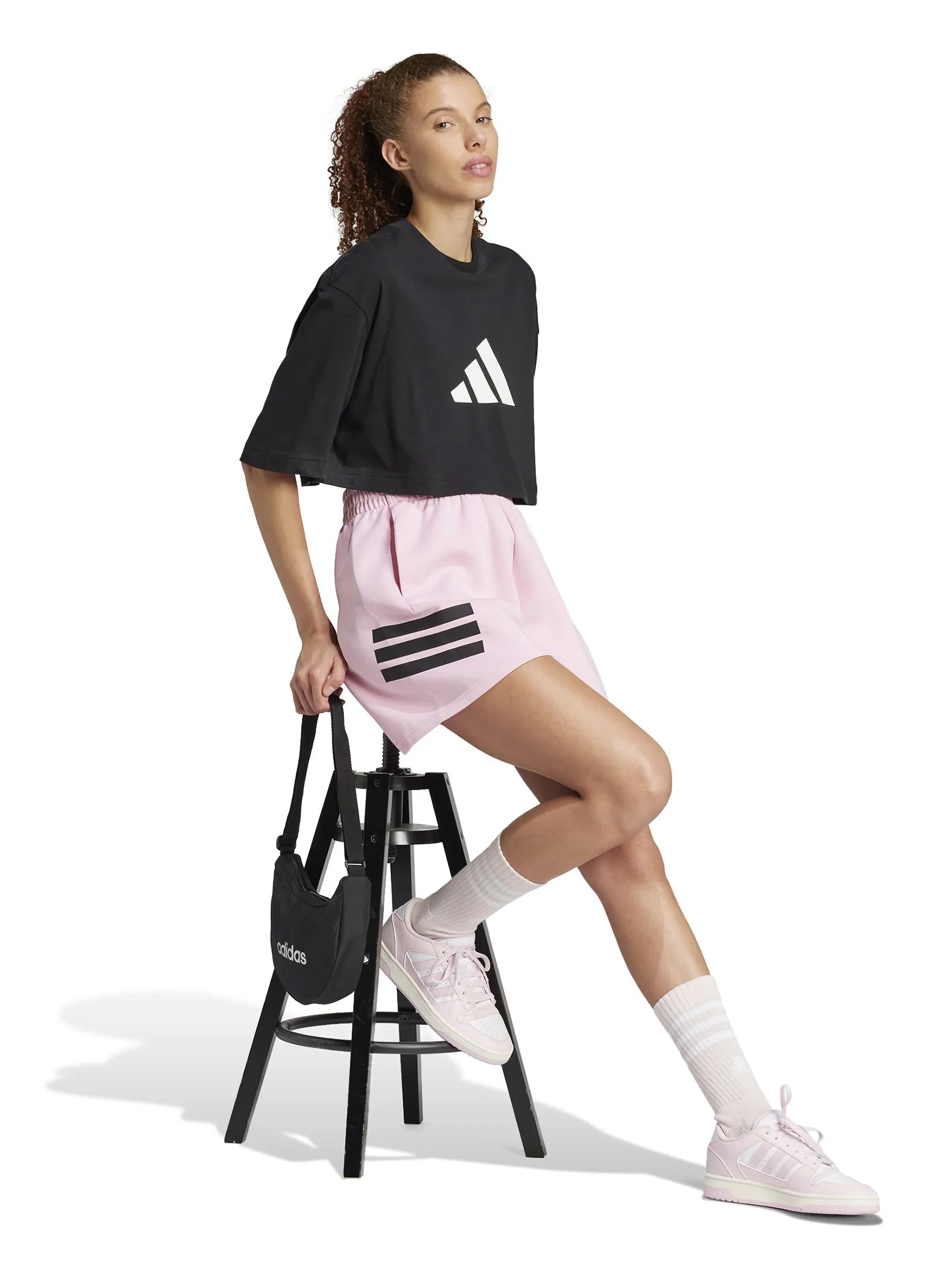 ADIDAS Women T-Shirt Future Icons 3 Bar Logo