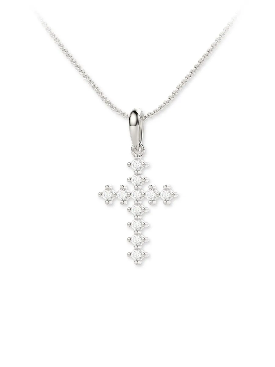 BEAUTY DIAMOND White Nickel Pendant Diamond   E Color Diamond