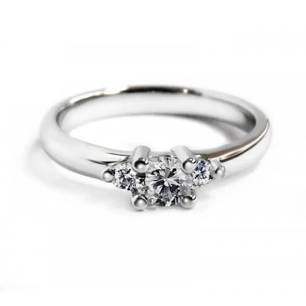 FINEJEWELTHAI Silver Get1Free1-Diamond-CZ-Silver-Wedding-Ring-Finejewelthai - Gift_set41