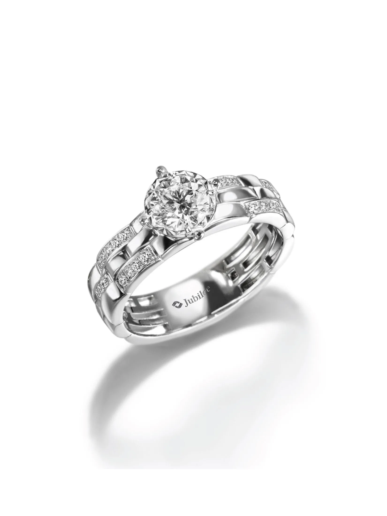 JUBILEE DIAMOND WG - Lumiere Brique Triple Row Solitaire Ring