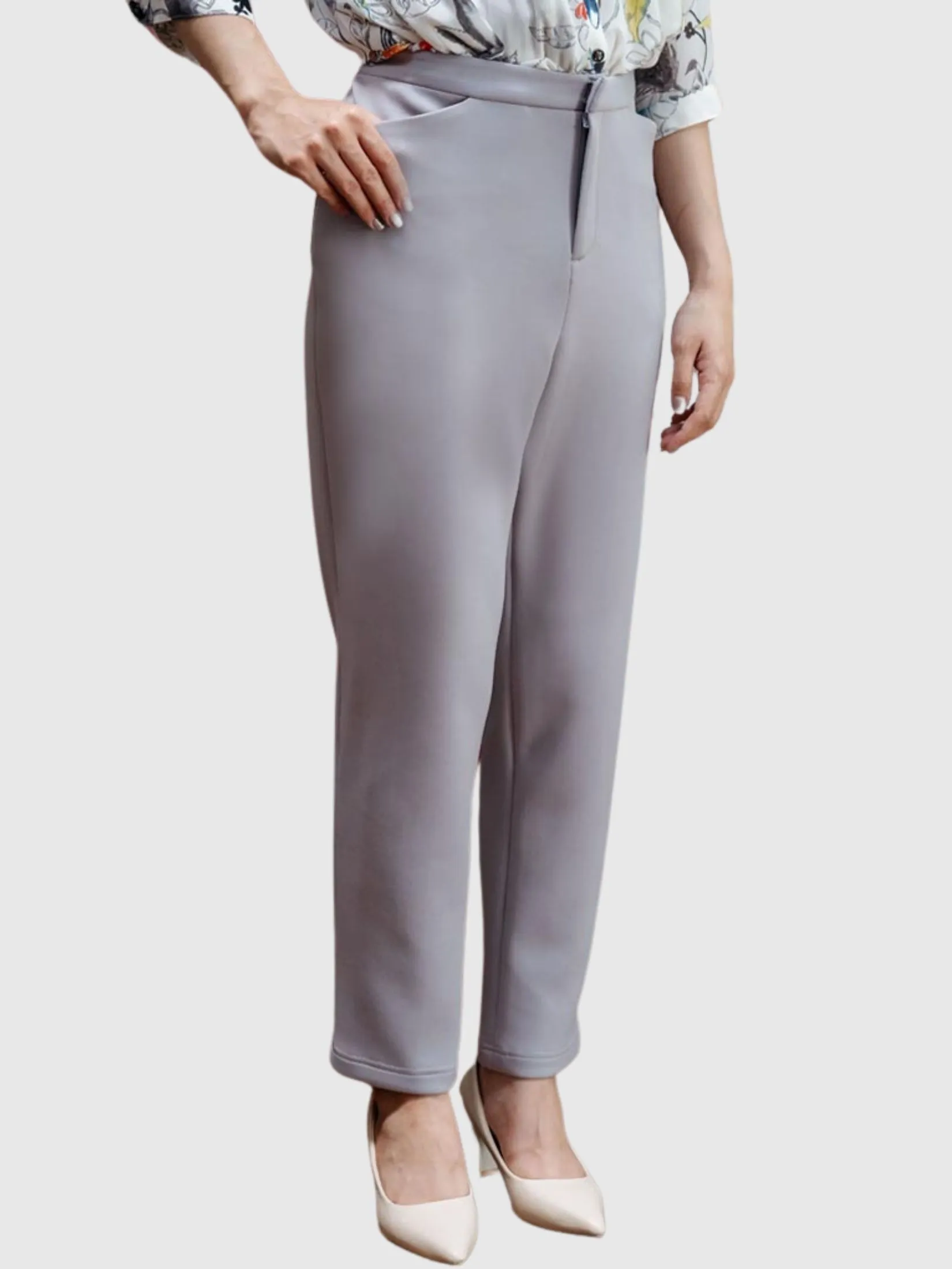 MIKIKO Women Pants Trousers Cushion Grey