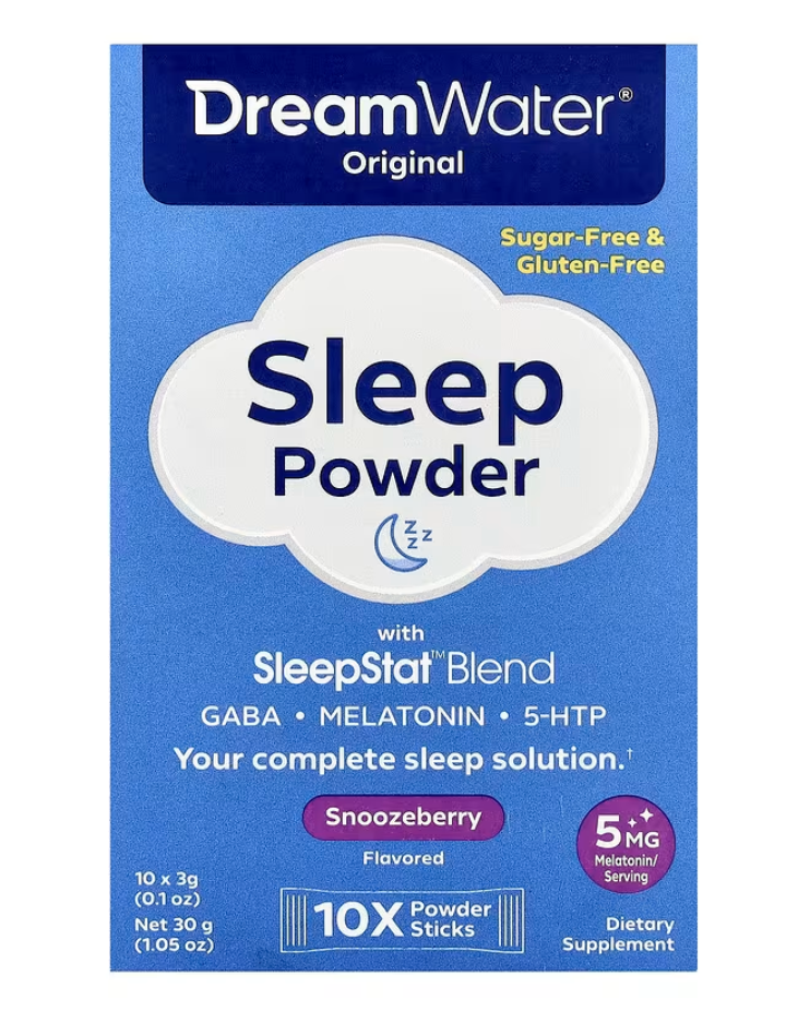 Dream Water, снотворное, сонная ягода, 10 стиков, весом 3 г каждый