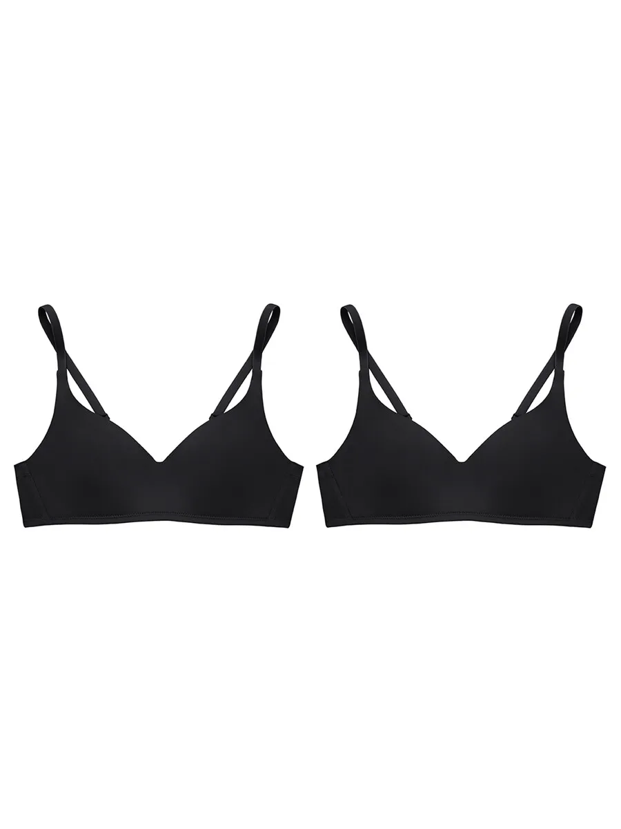 SABINA [Pack 2 Priece] Wireless Bra Perfect Bra Collection - Black