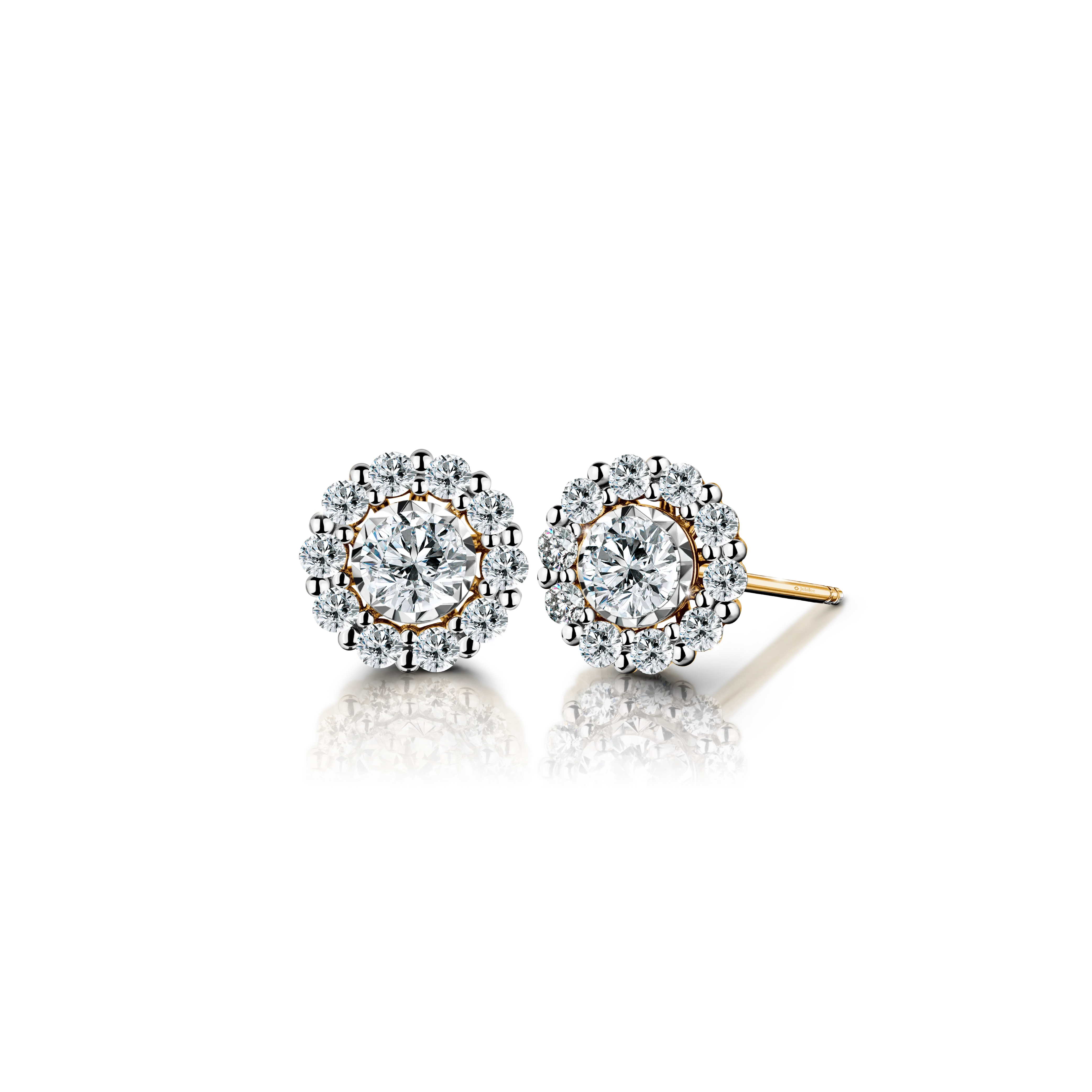 JUBILEE DIAMOND Gold - Sparkling Bloom Earrings E20408EG