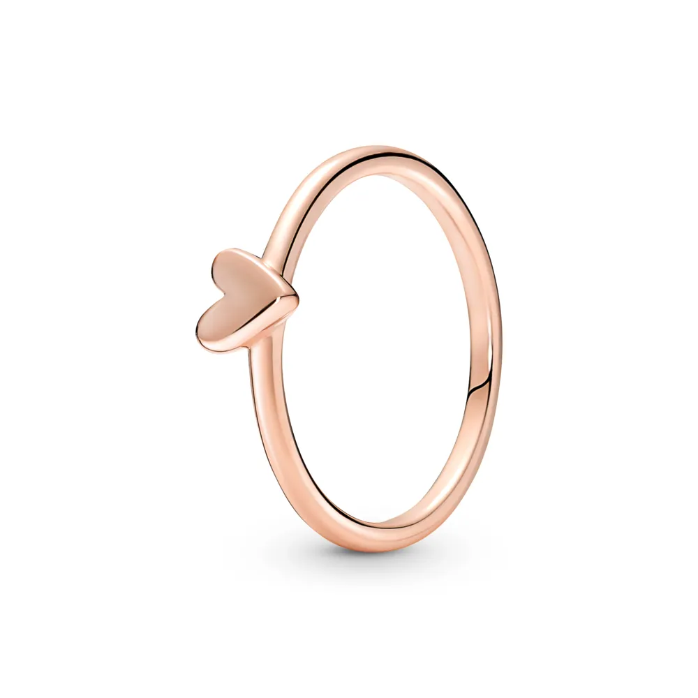 PANDORA Rose Heart 14k rose gold-plated ring