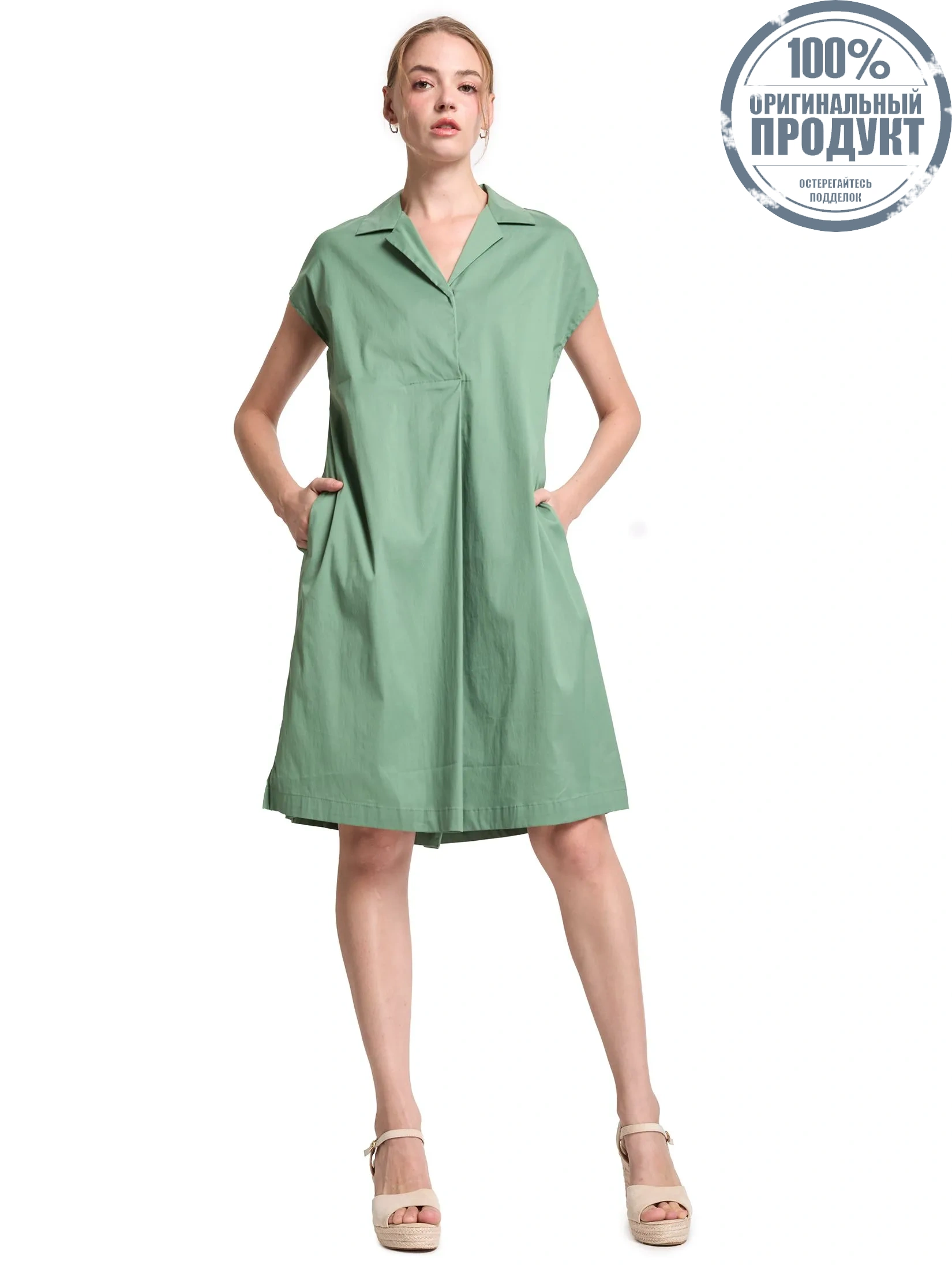 EASY PIECES Women Dress Short Sleeves Front Pockets