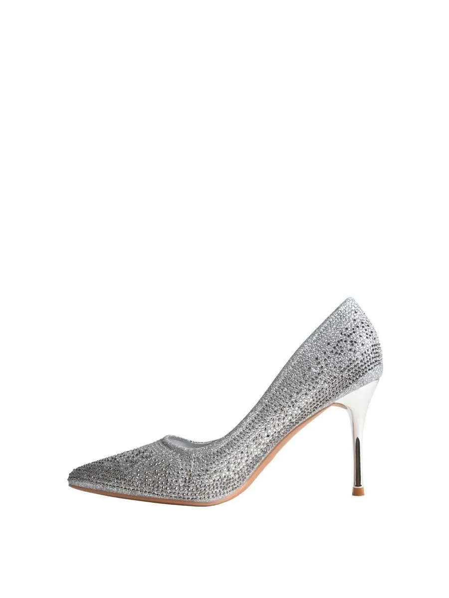 VILLAINS SF PELIA Women's Pumps SILVER