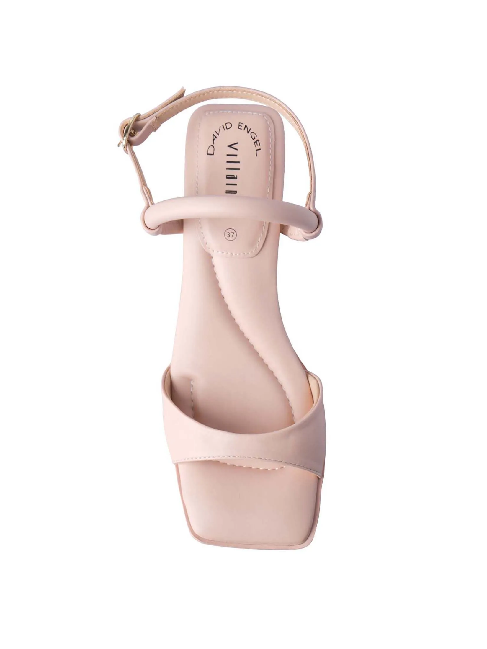 VILLAINS SF RYLEE Women's Comfort Heeled Sandals NUDE