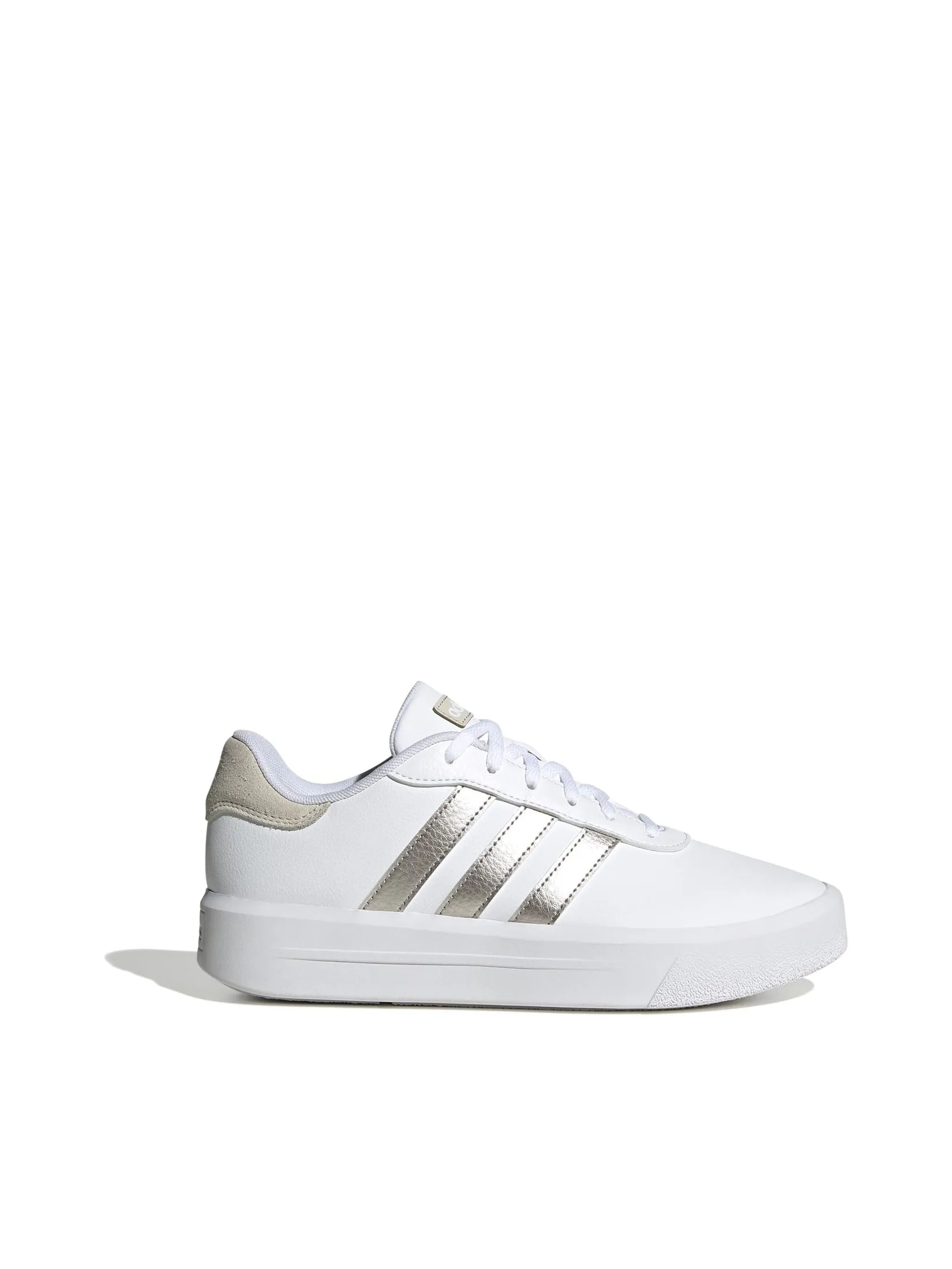 ADIDAS Women Shoes Court Platform Cloud White / Champagne Met. / Alumina