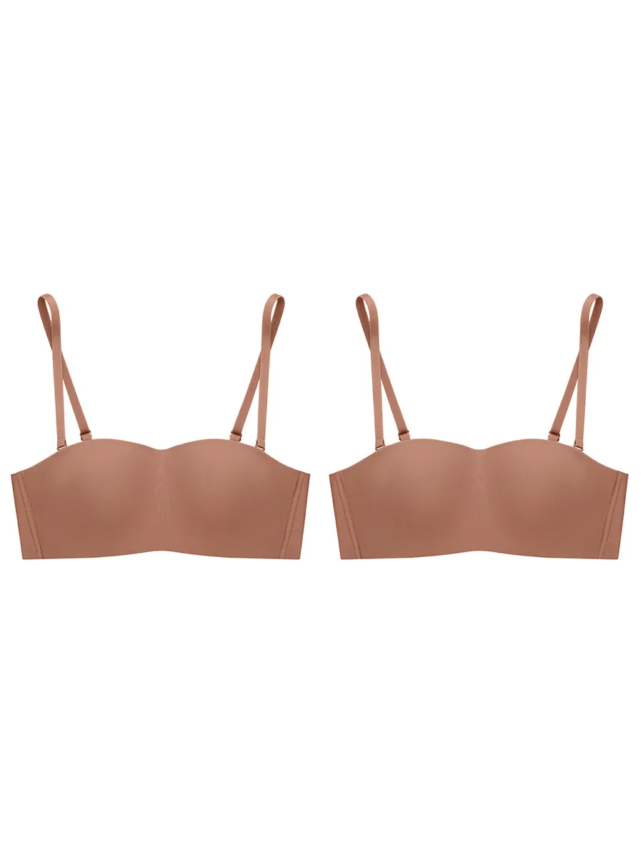SABINA [ Pack 2 Piece ] Bra Seamless Fit Pretty Perfect Collection - Tan