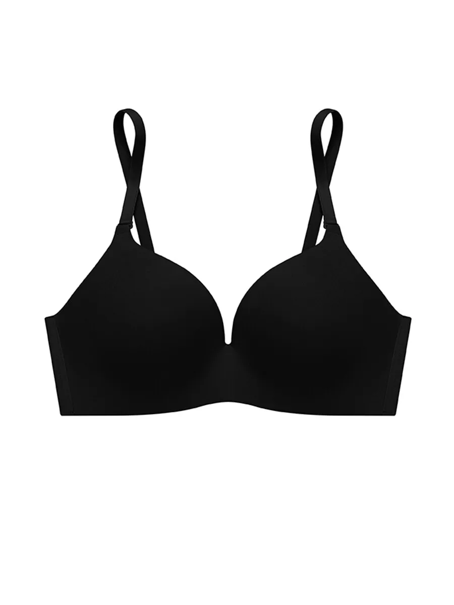 SABINA Soft Doomm Women Seamless Wireless Bra - Black