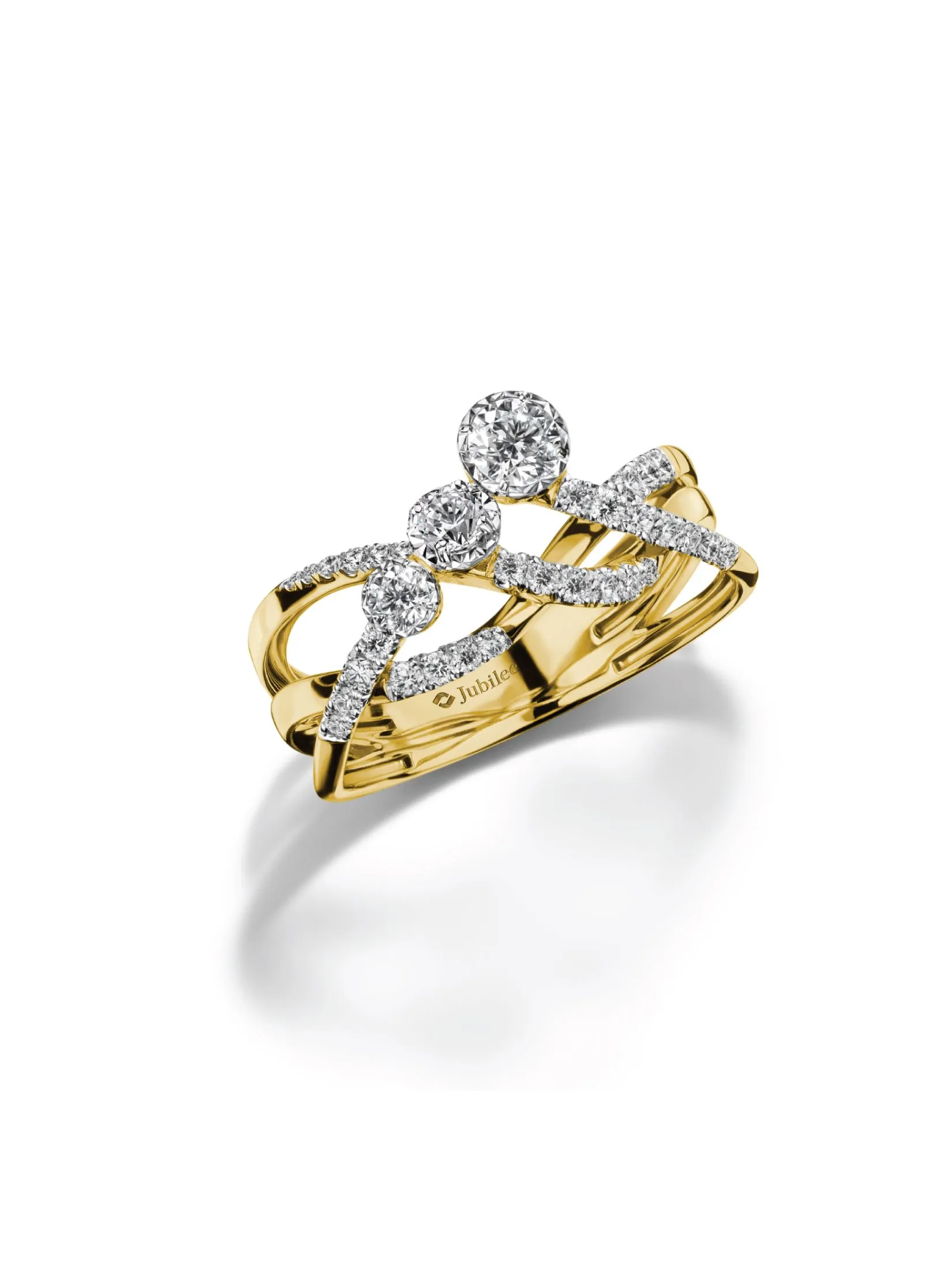 JUBILEE DIAMOND Gold - Larme d'Amour Stellar Wave Ring
