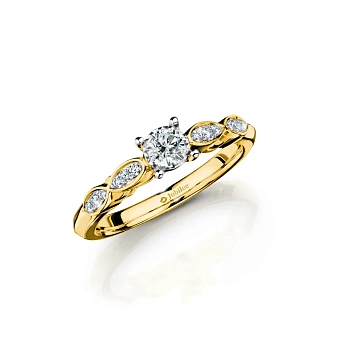 JUBILEE DIAMOND Gold - Lady of the Night Diamond Ring R19458EG