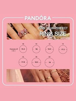 PANDORA Silver Sparkling Wishbone Ring no.48