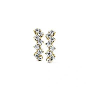 JUBILEE DIAMOND Gold - Winding Harmony Stud Earrings E19109EG